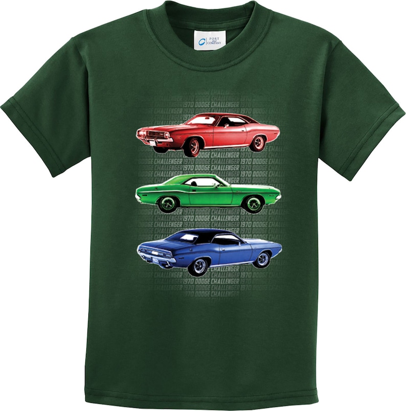 Autos - T-Shirts 3dRose Stamp City Black and White Photograph of a Classic Muscle car