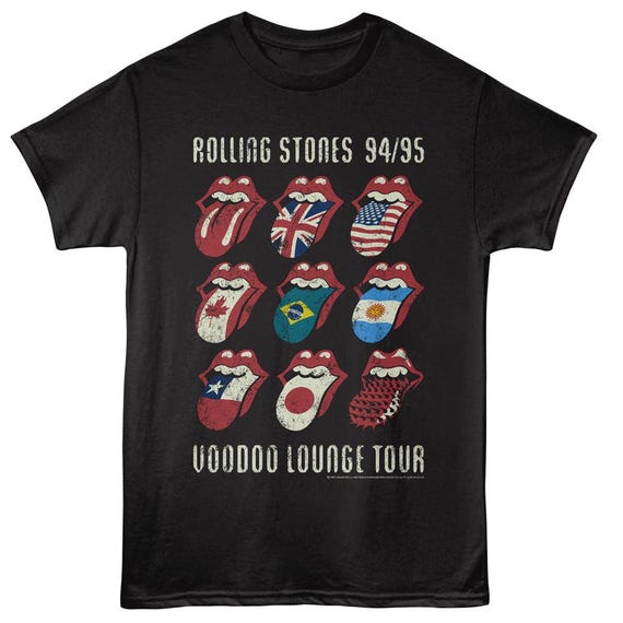 Rolling Stones Voodoo Tongue T-shirt: Officially Licensed Vintage