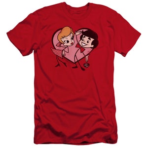Amo a Lucy Dibujos animados Amor Camisas rojas imagen 3
