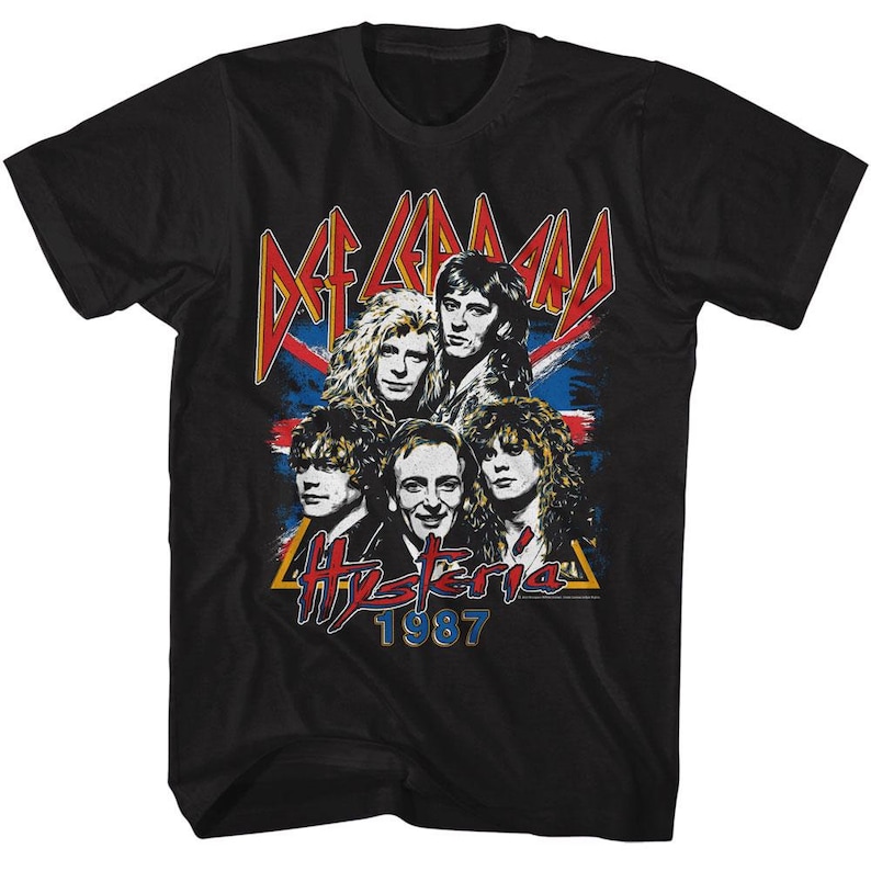 Def Leppard Graphics Def Leppard 1987 Hysteria Black Shirts - Etsy