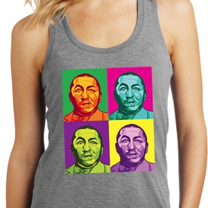 The Three Stooges Curly Squared Racerback Tank Top 26284NBT2-DM138L
