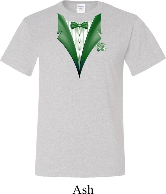 Dark Green Tuxedo Mens Tall Tee T shirt GREENTUX PC61T Etsy