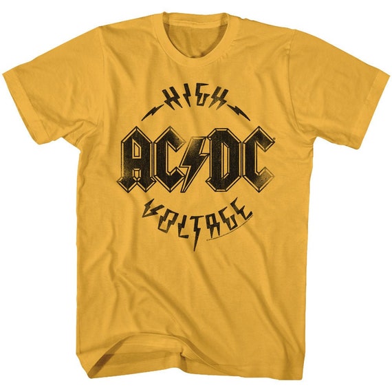 AC/DC High Voltage Gold Shirts - Etsy