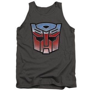 Transformers Blue and Red Autobot Logo Charcoal Shirts image 7