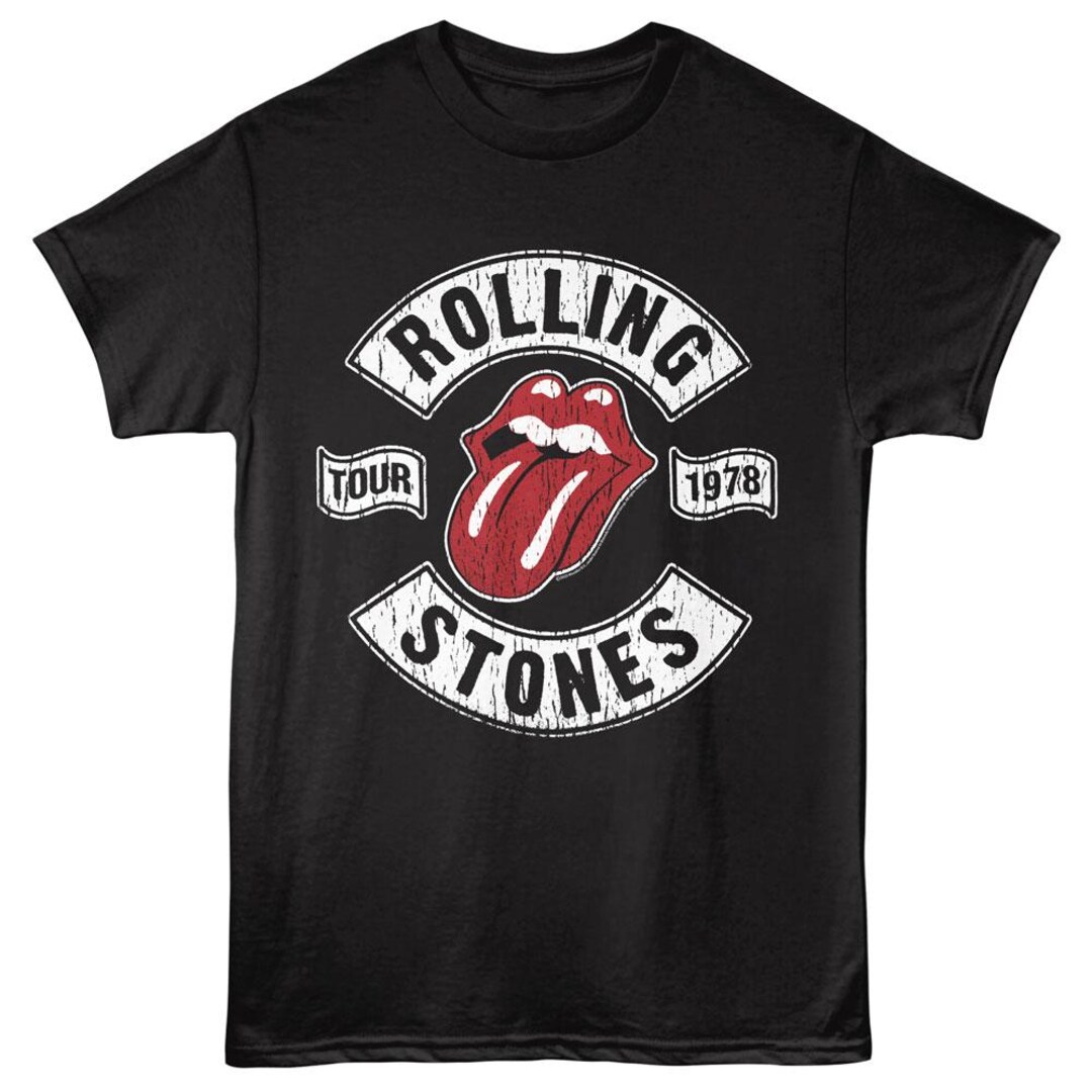 Rolling Stones Tour 78 Black Shirts - Etsy