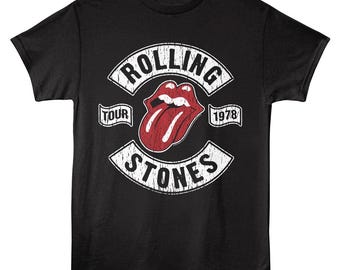 Rolling Stones Tour 78 Black Shirts - Etsy