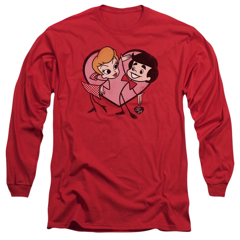 Amo a Lucy Dibujos animados Amor Camisas rojas imagen 8
