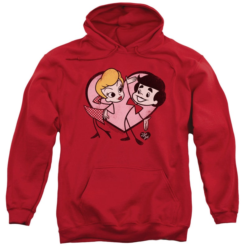 Amo a Lucy Dibujos animados Amor Camisas rojas imagen 6