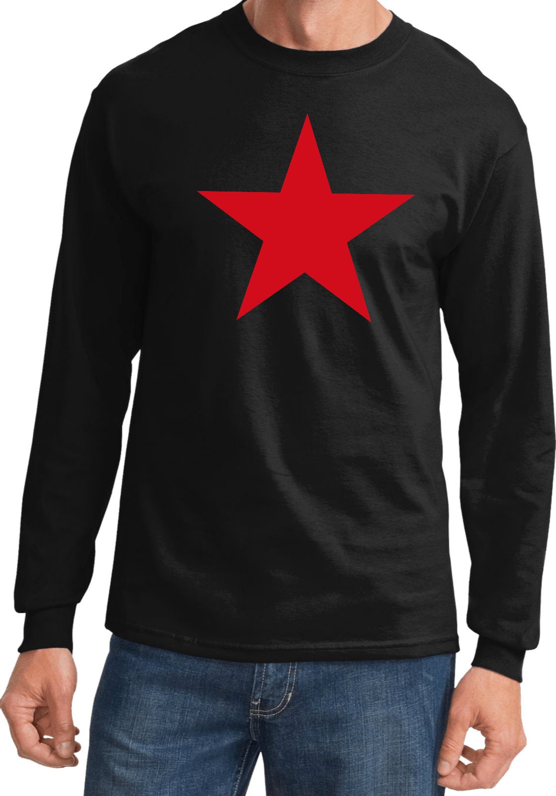 Soviet Union Red Star Long Sleeve Tee T-shirt REDSTAR-PC61LS