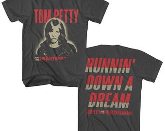 Tom Petty Runnin Down a Dream Charcoal Grey Shirt