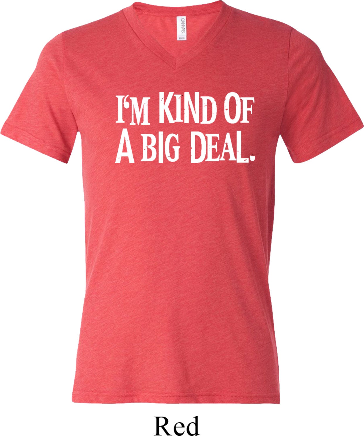 I'm Kind of A Big Deal White Print Adult Tri Blend V-neck - Etsy