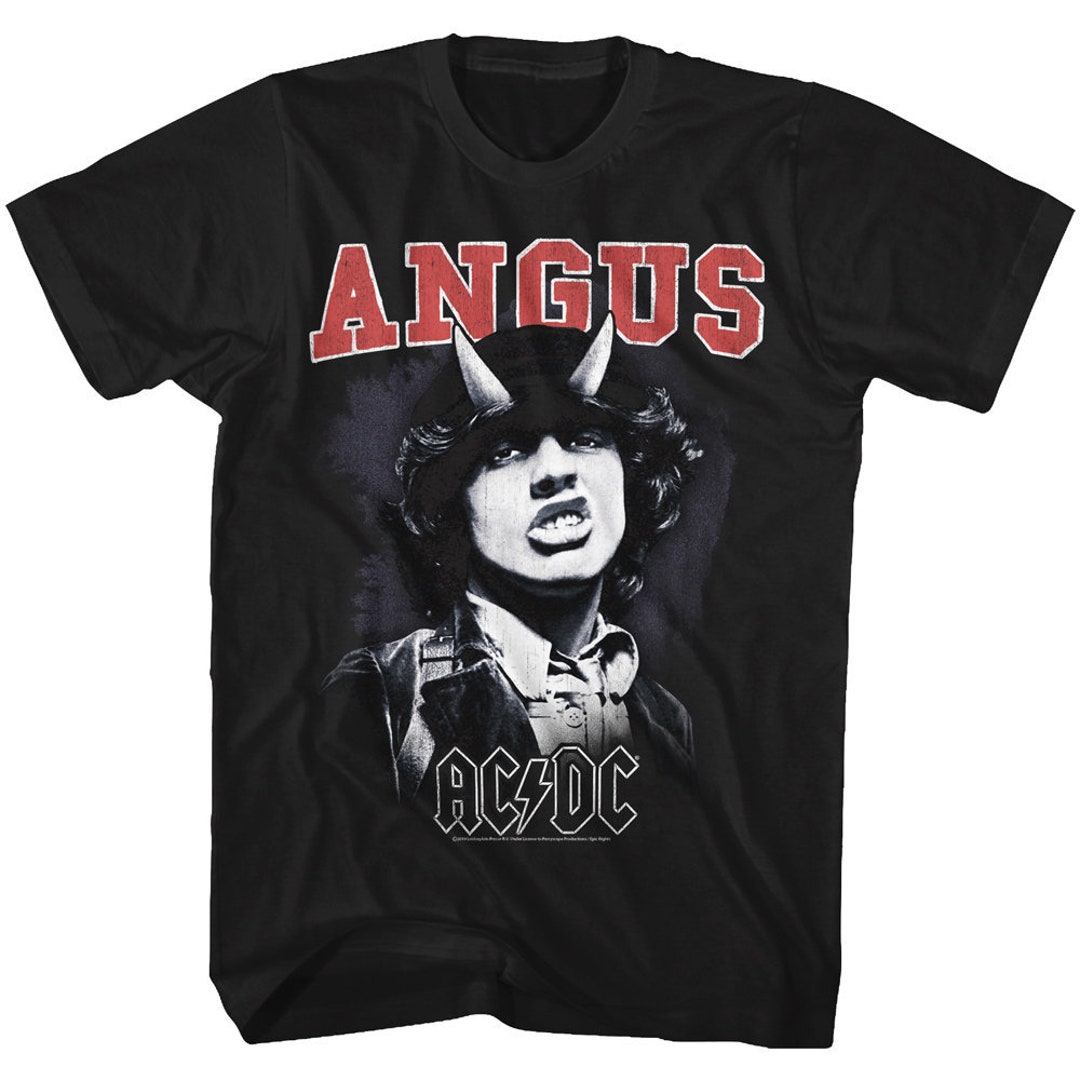 AC/DC Angus Devil Horns Black Shirts - Etsy