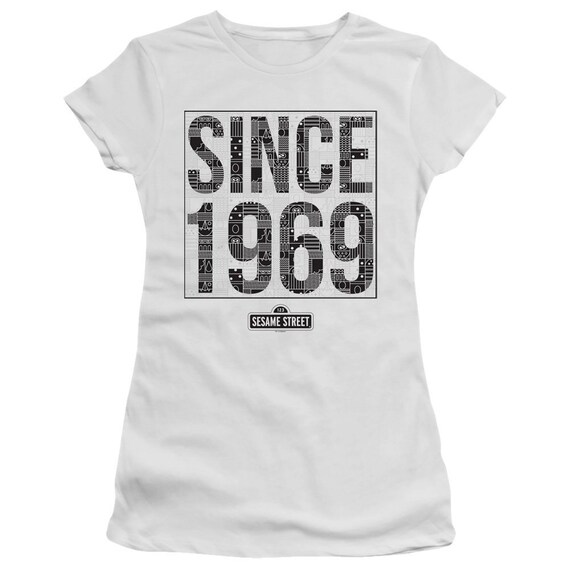 Sesame Street Since 1969 Juniors and Women White T-shirts - Etsy