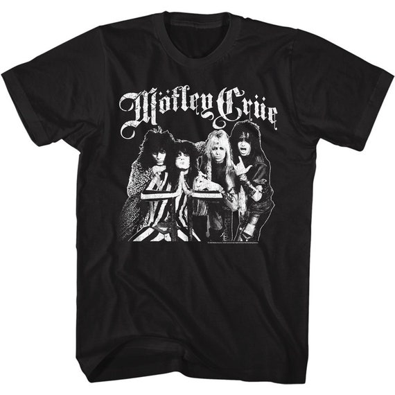 Motley Crue Band Logo Black Shirts - Etsy
