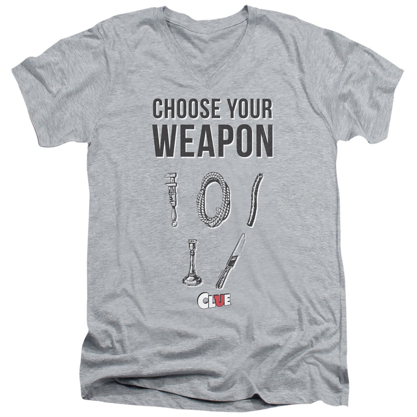 Clue Choose Your Weapon Athletic Heather Shirts Etsy