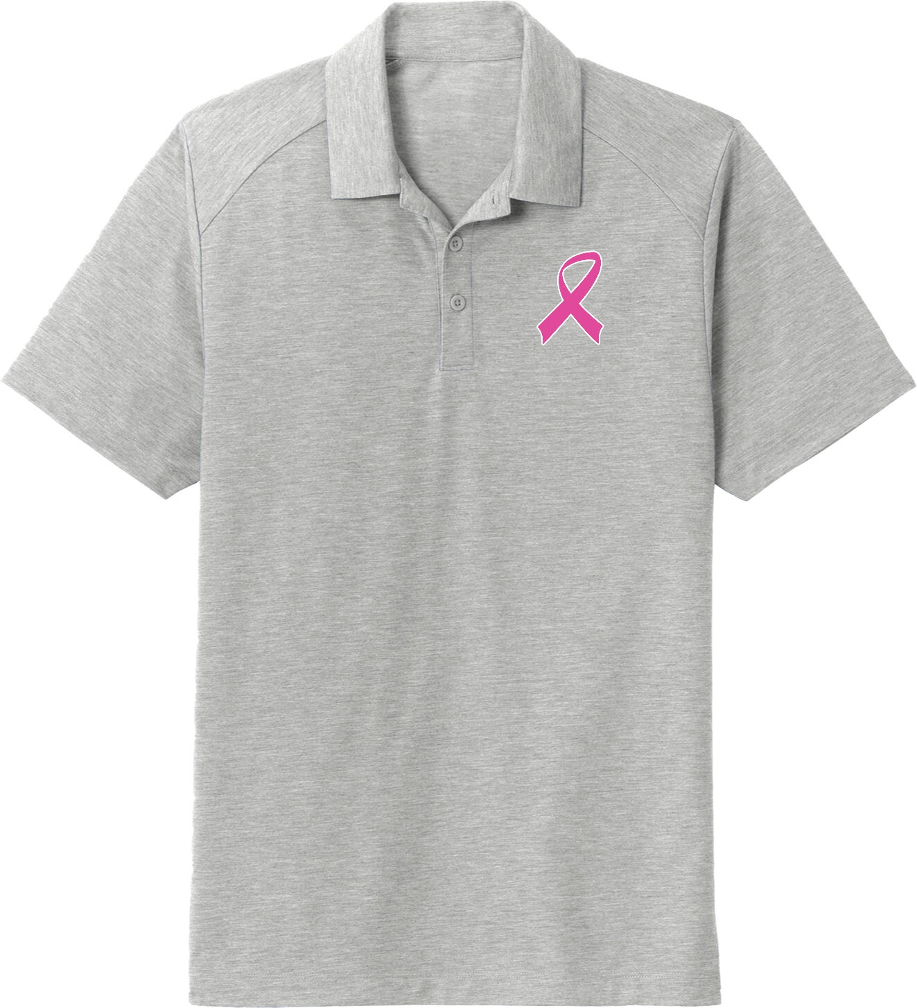 Breast Cancer Awareness Pink Ribbon Pocket Print Men's Tri