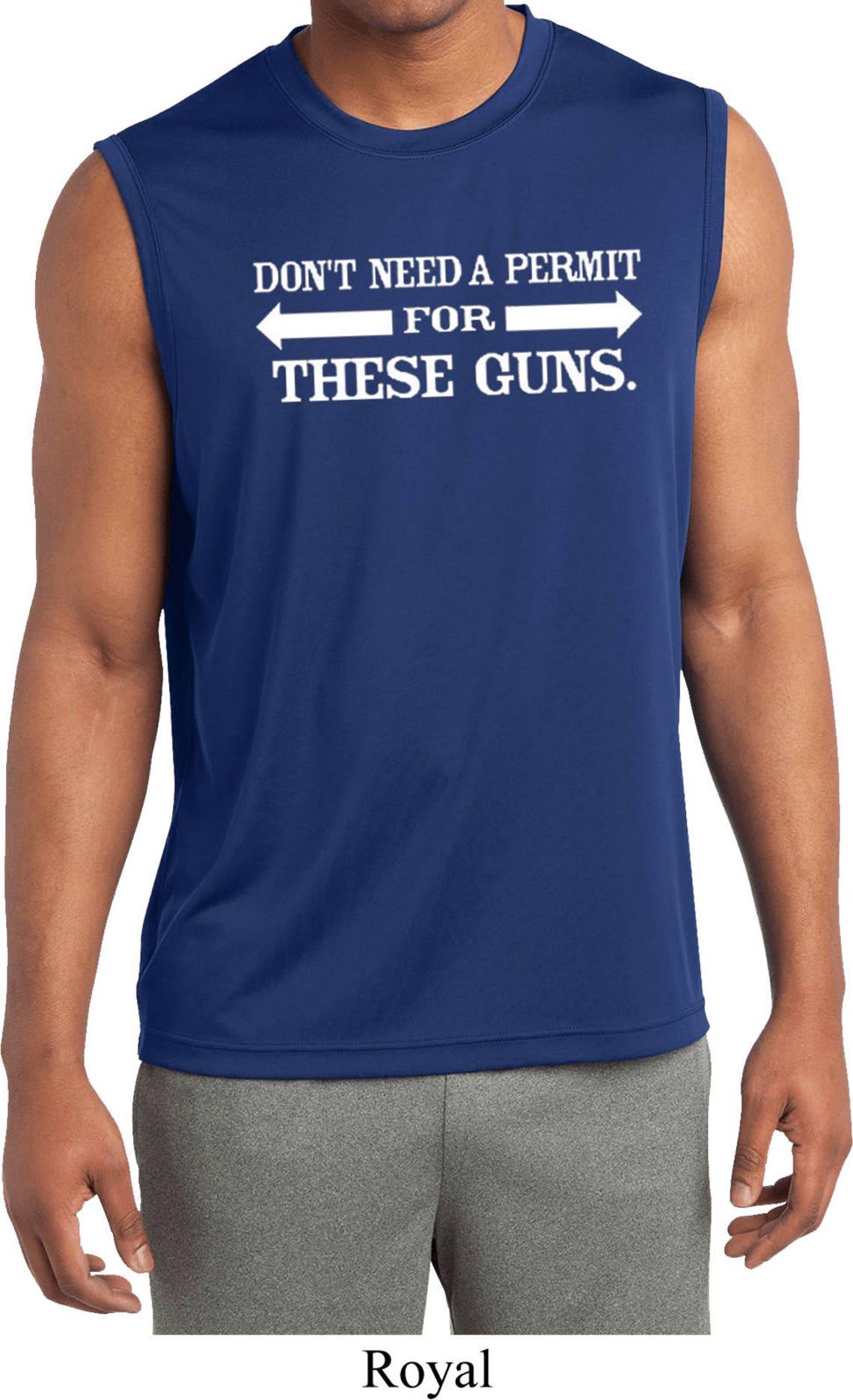 Don't Need A Permit For These Guns Mens Sleeveless Etsy