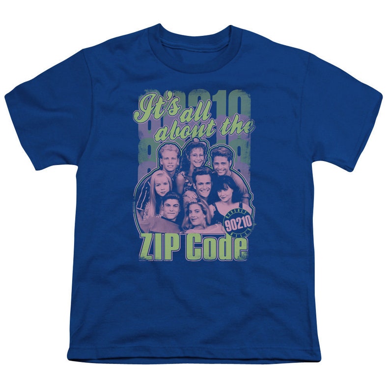 Beverly Hills 90210 Zip Code Kid/'s Royal T-Shirts