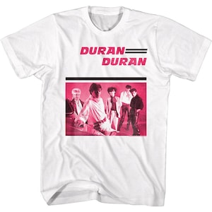 Duran Duran Pink Duran White Shirts