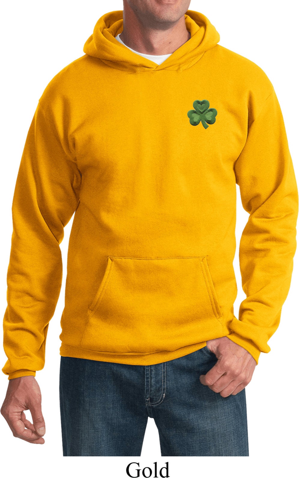 Shamrock Pattern Print Men Women Pullover Hoodie