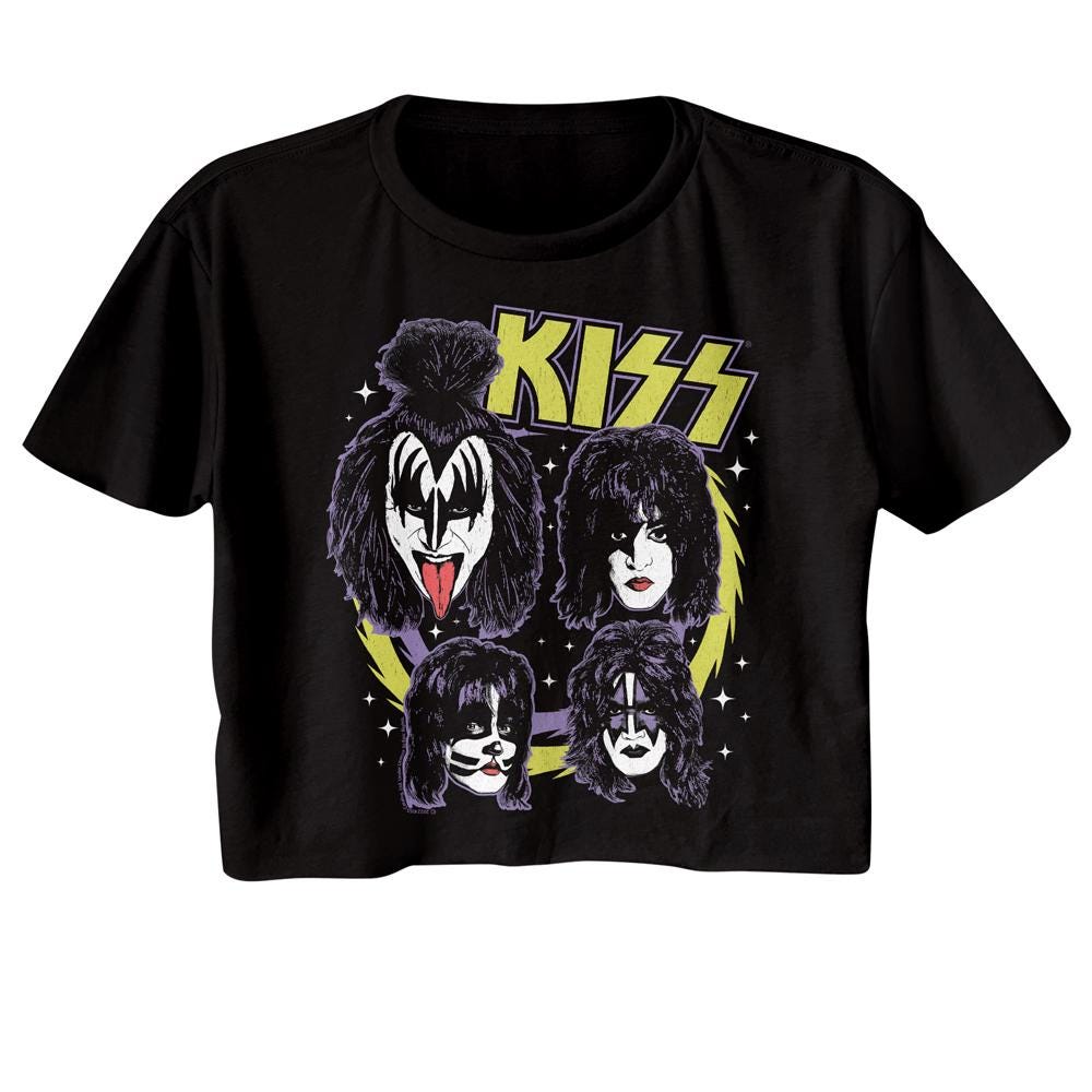 Kiss Faces Logo Black Shirts - Etsy