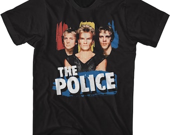 The Police Band Graphic T-shirt: Vintage 80s Pop Rock Concert Tour