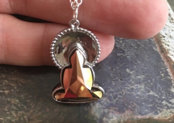Swarovski online buddha necklace