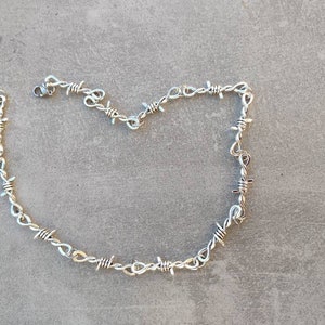 Clear Barbed Wire Metal Chain | Stainless Steel Lock Necklace | Transparent Acrylic Clavicle Chain | Nuggets Raw Mineral Natural Bracelets - Lock