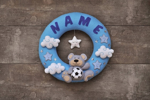 nursery wreath with name