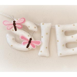 Baby name sign, Dragonfly nursery decor, custom baby name, kids room decoration