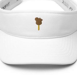 Mickey Visor | Mickey Ice Cream Bar Bitten | Minimalist Disney Visor | FREE SHIPPING | 5 Colors | Hook and Loop Close | Flexfit Visor