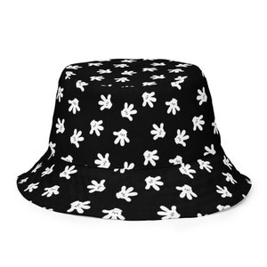 Sombrero reversible de Mickey Hand para adulto / Sombrero minimalista Disney / 2 tallas