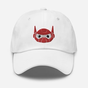 Baymax Helmet Big Hero 6 Embroidered Baseball Hat | &quot;Dad&quot; Hat | 8 Colors