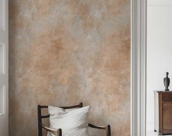 Limewash Wallpaper Peel and Stick, Abstract Plaster Wall Mural, Neutral Beige Modern Wallpaper, Removable or Traditional 503