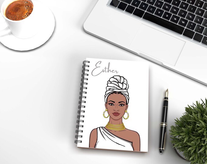 Order of Eastern Star Notebook, OES Notebook 5.5" x 8.5, OES, Journal, Black Girl Journal, Journaling, OES
