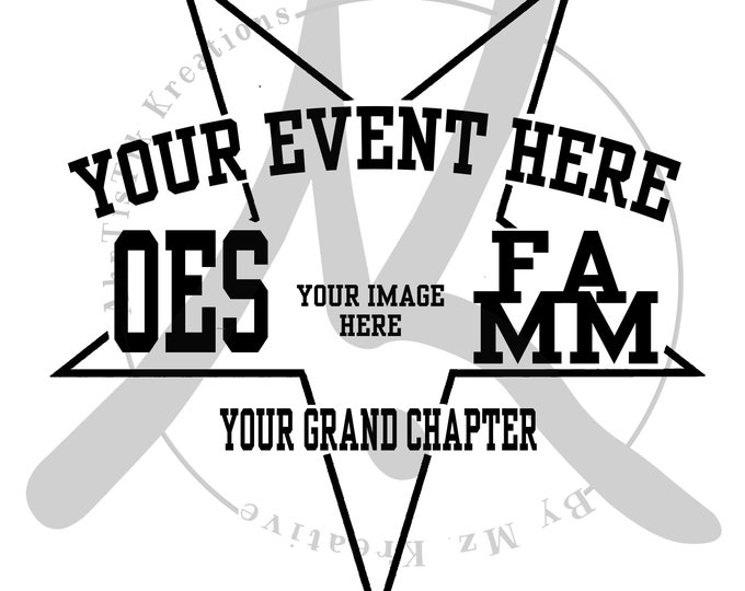 Personalized custom tee, oes, sisterhood, event