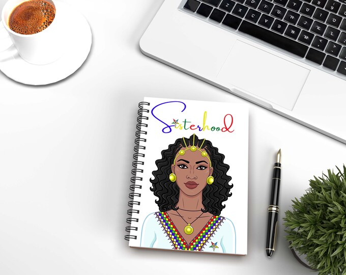 Order of Eastern Star Notebook, OES Notebook 5.5" x 8.5, OES, Journal, Black Girl Journal, Journaling, OES