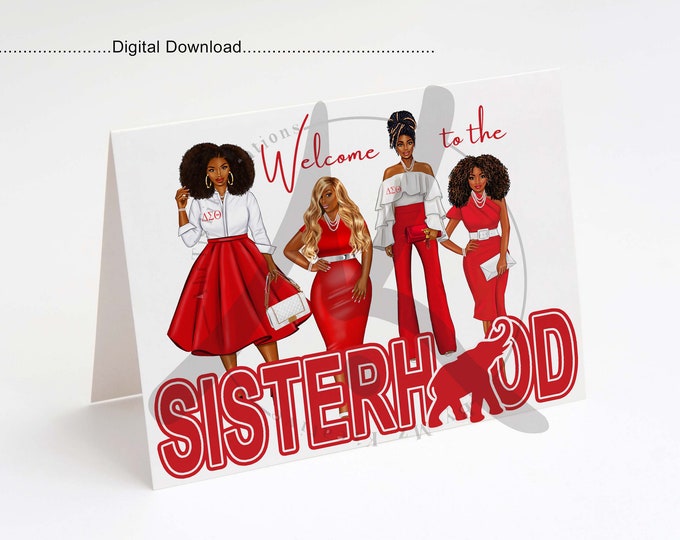 Sisterhood-Delta Sigma Theta Blank Card