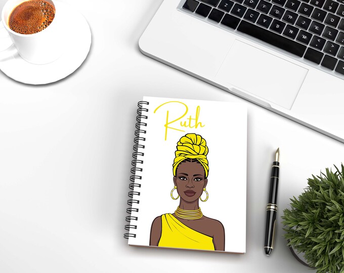 Ruth, Order of Eastern Star Notebook, OES Notebook 5.5" x 8.5, OES, Journal, Black Girl Journal, Journaling, OES