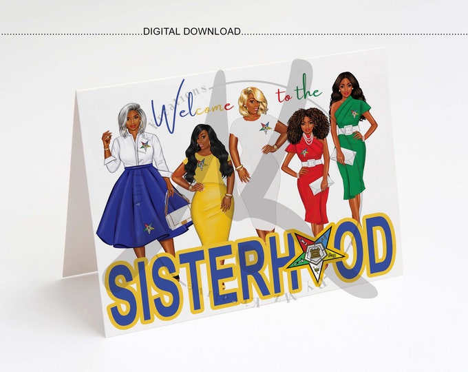 OES Sisterhood- OES Blank Card