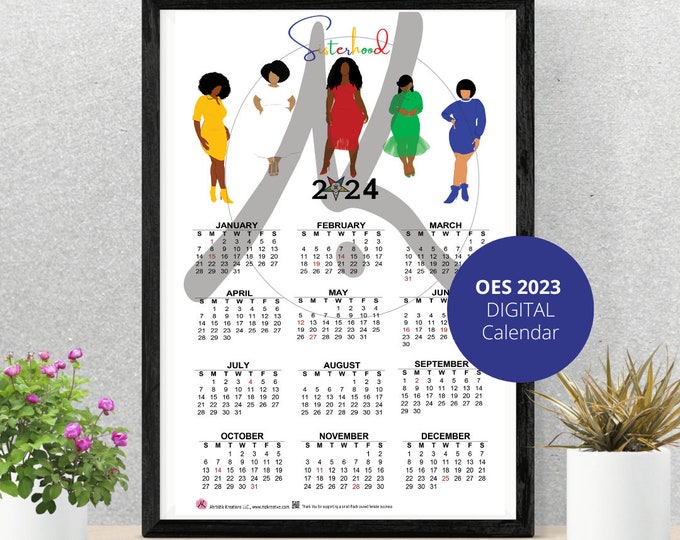 OES digital calendar 2024