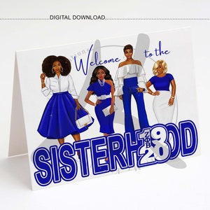Sororité - Zeta Phi Beta Carte Vierge