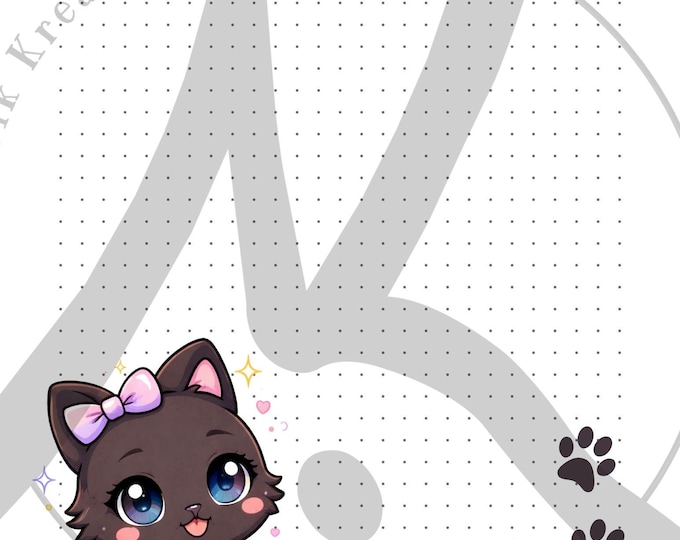 Chibi Cozy Notepad, Kawaii Stationery (Digital Download