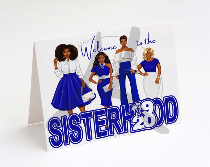 Welcome to the Sisterhood!- Blank Card, Sisterhood, ZETA