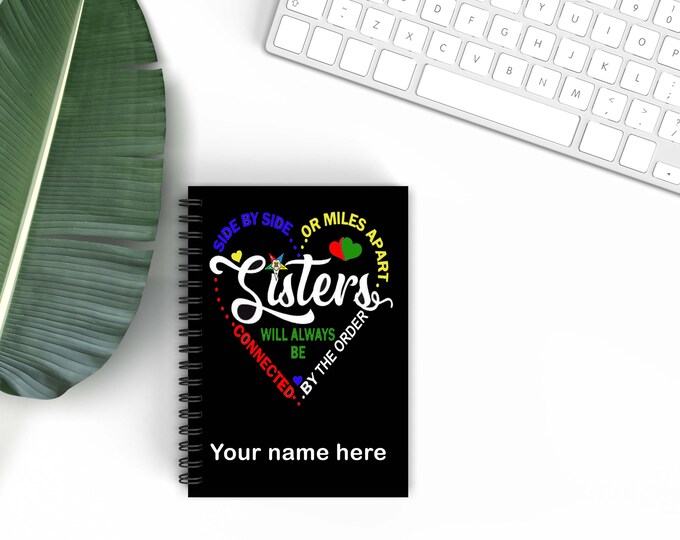 Order of Eastern Star Notebook, OES Notebook 5.5" x 8.5, OES, Journal, Black Girl Journal, Journaling, OES