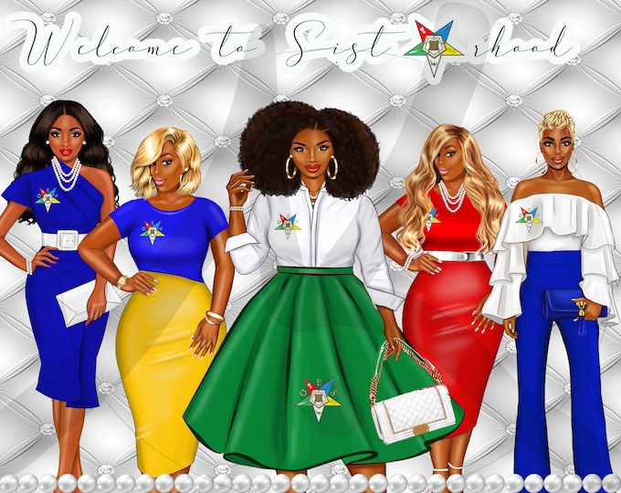Welcome to Sisterhood Greeting Card - OES Inspired - Fraternal - Folded - Blank on inside