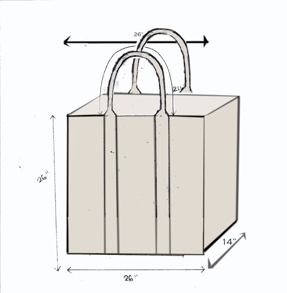 Maximo Bag / Canvas Bag / Tote bag / Shopping heavy duty bag capacity up to 25 kg / Laundry Bag / Jumbo Bag /Super Big Bag