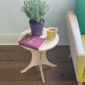 Coffee Table scandi mid century style birch ply side table