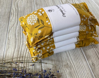 Almohada ocular de lavanda orgánica con fundas extraíbles, almohada ocular con peso y semillas de lino, almohada ocular con calefacción, almohada ocular de menta