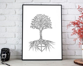 Roots illustration (Digital download)